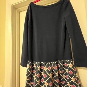Gymboree Girls 6 Navy Blue Pattern Casual Dress